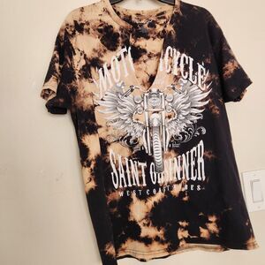 Popular Girl Women Tshirt Size Large Motorcycle Top
